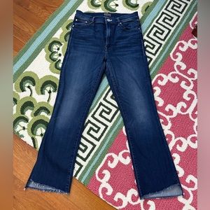 Mother Denim the insider crop step fray